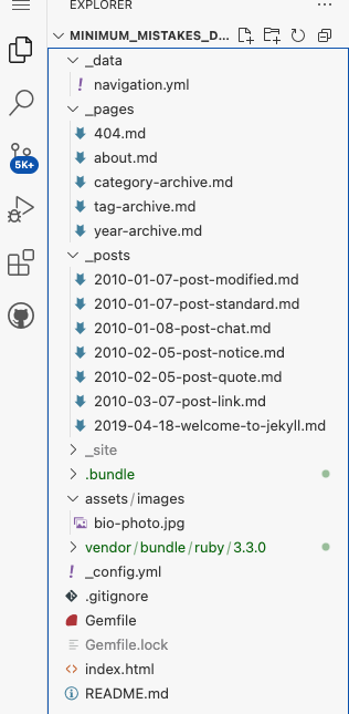 Folder structure in Codespaces