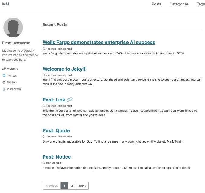 Site rendered locally